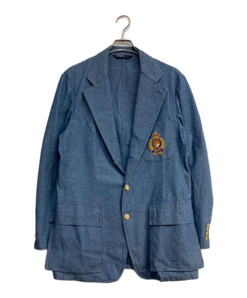 POLO RALPH LAUREN（ポロ・ラルフローレン）POLO RALPH LAUREN (ポロ・ラルフローレン) デニムテーラードジャケット ブルー サイズ:-の古着・服飾アイテム