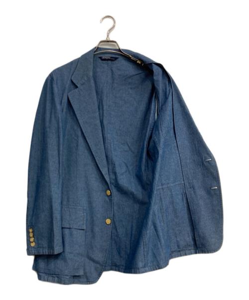 POLO RALPH LAUREN（ポロ・ラルフローレン）POLO RALPH LAUREN (ポロ・ラルフローレン) デニムテーラードジャケット ブルー サイズ:-の古着・服飾アイテム