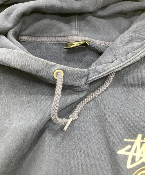 stussy（ステューシー）stussy (ステューシー) 8ボールプリントプルオーバーパーカー ネイビー サイズ:Sの古着・服飾アイテム