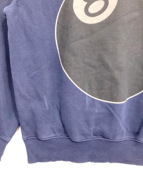 stussy（ステューシー）stussy (ステューシー) 8ボールプリントプルオーバーパーカー ネイビー サイズ:Sの古着・服飾アイテム