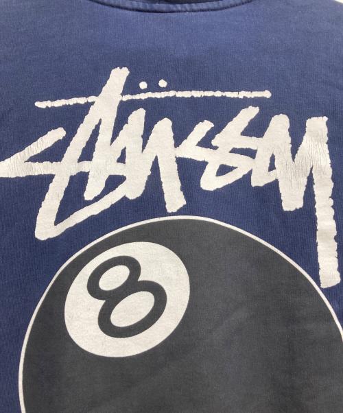stussy（ステューシー）stussy (ステューシー) 8ボールプリントプルオーバーパーカー ネイビー サイズ:Sの古着・服飾アイテム