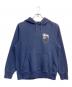 stussy（ステューシー）の古着「8ボールプリントプルオーバーパーカー」｜ネイビー
