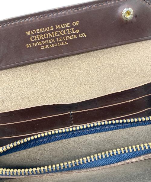 HEATH（ヒース）HEATH (ヒース) CHROMEXCEL LEATHER LONG WALLET ブラウンの古着・服飾アイテム