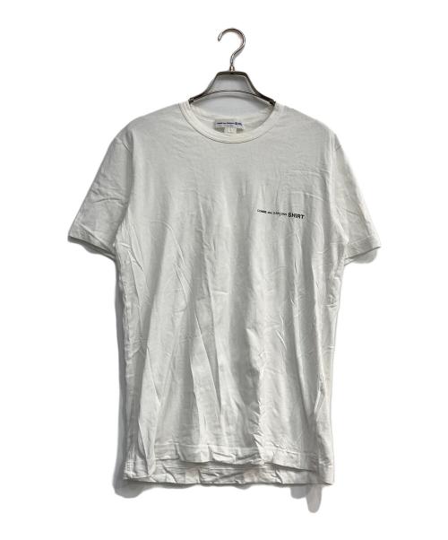 COMME des GARCONS SHIRT（コムデギャルソンシャツ）COMME des GARCONS SHIRT (コムデギャルソンシャツ) プリントTシャツ ホワイト サイズ:Lの古着・服飾アイテム