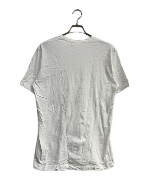 COMME des GARCONS SHIRT（コムデギャルソンシャツ）COMME des GARCONS SHIRT (コムデギャルソンシャツ) プリントTシャツ ホワイト サイズ:Lの古着・服飾アイテム