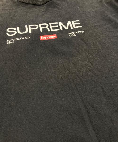 SUPREME（シュプリーム）Supreme (シュプリーム) Est.1994 Tee ブラック サイズ:XLの古着・服飾アイテム