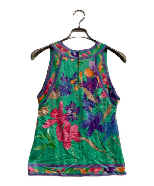 LEONARD FASHION（レオナールファッション）LEONARD FASHION (レオナールファッション) フローラルセットアップ グリーン サイズ:Ⅼの古着・服飾アイテム