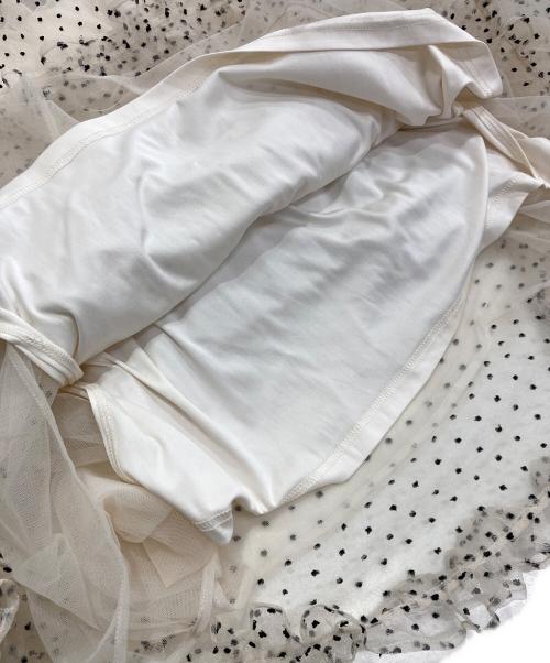 Snidel（スナイデル）Snidel (スナイデル) ボリュームティアードワンピース アイボリー サイズ:1の古着・服飾アイテム