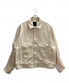 DAIWA PIER39ダイワ ピア39）の古着「TECH TRUCKER JACKET CORDUROY」｜アイボリー