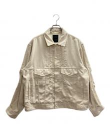 DAIWA PIER39（ダイワ ピア39）の古着「TECH TRUCKER JACKET CORDUROY」｜アイボリー