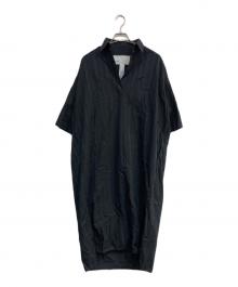 ticca（ティッカ）の古着「スキッパーシャツワンピース」｜ネイビー