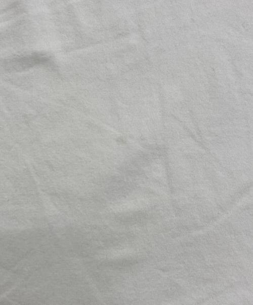 PRADA（プラダ）PRADA (プラダ) Vネックロゴ半袖Tシャツ ホワイト サイズ:Ⅿの古着・服飾アイテム