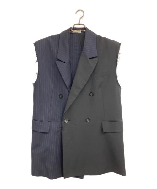 MAISON SPECIAL（メゾンスペシャル）MAISON SPECIAL (メゾンスペシャル) Back Slit Cut off Over ジレ ネイビー サイズ:Freeの古着・服飾アイテム