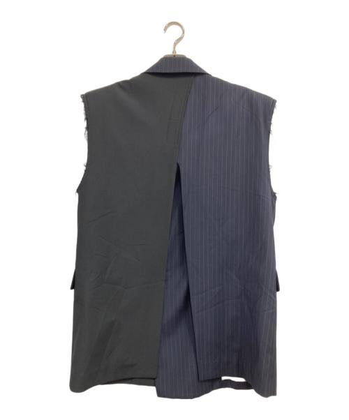 MAISON SPECIAL（メゾンスペシャル）MAISON SPECIAL (メゾンスペシャル) Back Slit Cut off Over ジレ ネイビー サイズ:Freeの古着・服飾アイテム