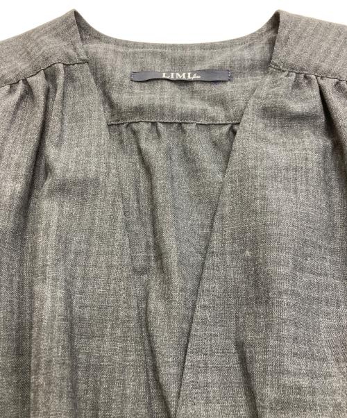 LIMI feu（リミフゥ）LIMI feu (リミフゥ) ウールVネックノースリーブワンピース グレー サイズ:Sの古着・服飾アイテム