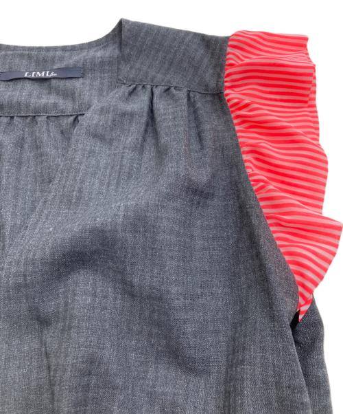 LIMI feu（リミフゥ）LIMI feu (リミフゥ) ウールVネックノースリーブワンピース グレー サイズ:Sの古着・服飾アイテム