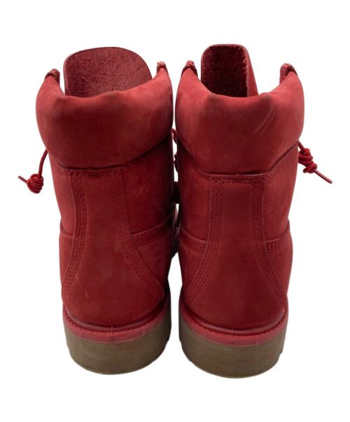 Timberland（ティンバーランド）Timberland (ティンバーランド) 6インチプレミアム スエードレースアップ ブーツ レッド サイズ:8 1/2の古着・服飾アイテム