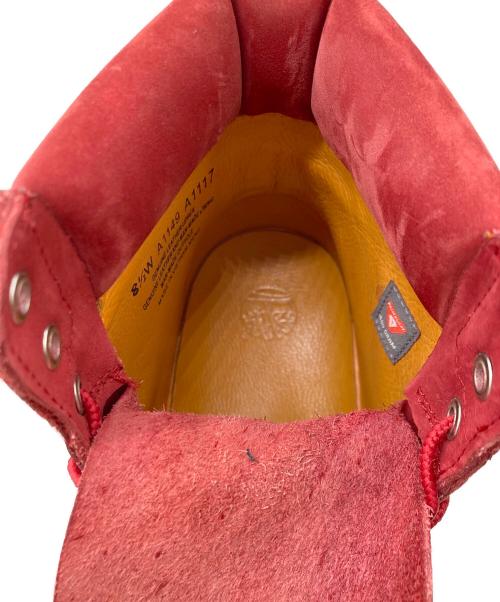 Timberland（ティンバーランド）Timberland (ティンバーランド) 6インチプレミアム スエードレースアップ ブーツ レッド サイズ:8 1/2の古着・服飾アイテム