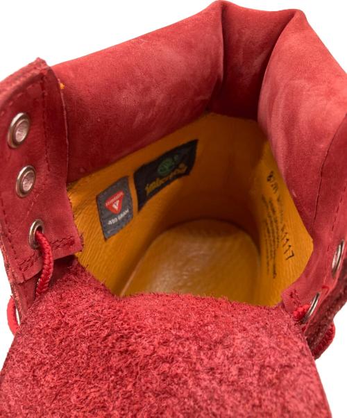 Timberland（ティンバーランド）Timberland (ティンバーランド) 6インチプレミアム スエードレースアップ ブーツ レッド サイズ:8 1/2の古着・服飾アイテム