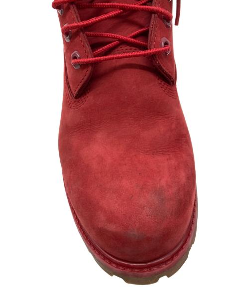 Timberland（ティンバーランド）Timberland (ティンバーランド) 6インチプレミアム スエードレースアップ ブーツ レッド サイズ:8 1/2の古着・服飾アイテム