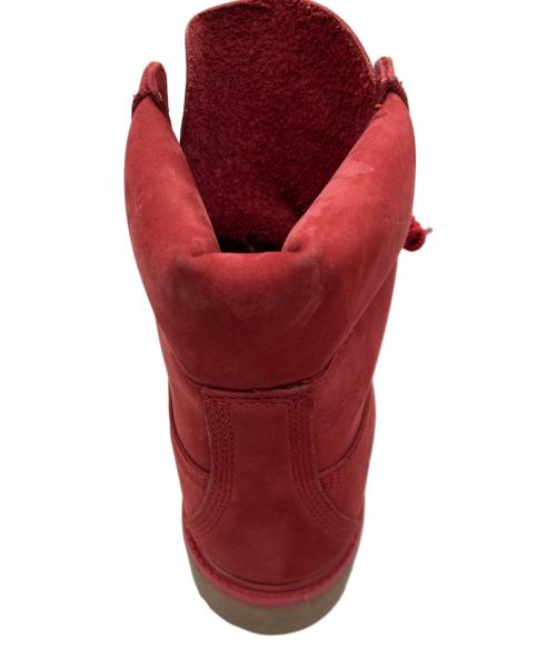 Timberland（ティンバーランド）Timberland (ティンバーランド) 6インチプレミアム スエードレースアップ ブーツ レッド サイズ:8 1/2の古着・服飾アイテム