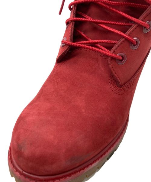 Timberland（ティンバーランド）Timberland (ティンバーランド) 6インチプレミアム スエードレースアップ ブーツ レッド サイズ:8 1/2の古着・服飾アイテム