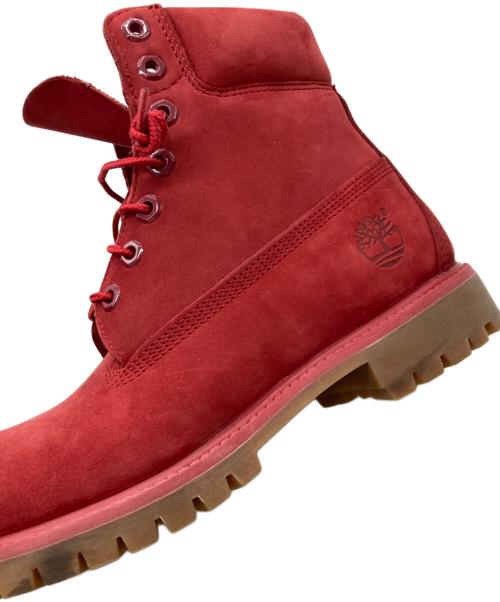 Timberland（ティンバーランド）Timberland (ティンバーランド) 6インチプレミアム スエードレースアップ ブーツ レッド サイズ:8 1/2の古着・服飾アイテム