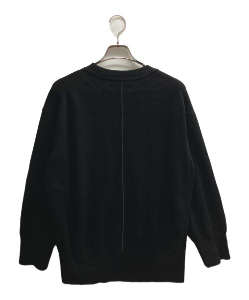 deres（デレス）deres (デレス) back line crew neck sweater ブラック サイズ:Freeの古着・服飾アイテム