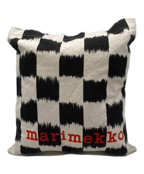 marimekko（マリメッコ）marimekko (マリメッコ) VANKKA JAKALA PLACEMENT キャンバストートバッグ ベージュ×ブラックの古着・服飾アイテム