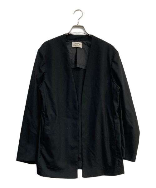 Adam et Rope（アダム エ ロペ）Adam et Rope (アダム エ ロペ) Chambrer ノーカラーセットアップスーツ ブラック サイズ:Ⅼの古着・服飾アイテム