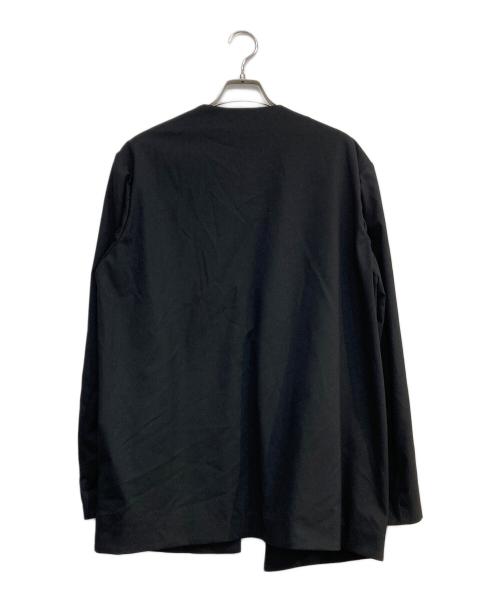 Adam et Rope（アダム エ ロペ）Adam et Rope (アダム エ ロペ) Chambrer ノーカラーセットアップスーツ ブラック サイズ:Ⅼの古着・服飾アイテム