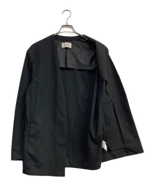 Adam et Rope（アダム エ ロペ）Adam et Rope (アダム エ ロペ) Chambrer ノーカラーセットアップスーツ ブラック サイズ:Ⅼの古着・服飾アイテム