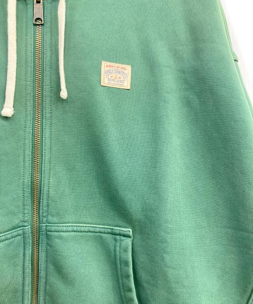 POLO COUNTRY（ポロカントリー）POLO COUNTRY (ポロカントリー) リラックスフィットループバックフリースフーディ グリーン サイズ:XSの古着・服飾アイテム