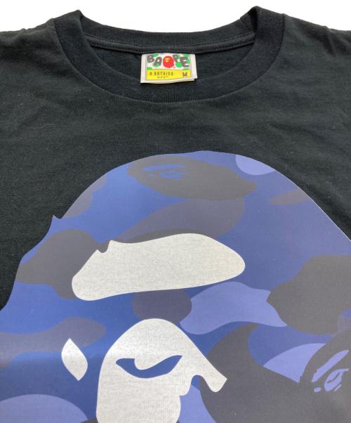 A BATHING APE（アベイシングエイプ）A BATHING APE (アベイシングエイプ) プリントTシャツ ブラック サイズ:Mの古着・服飾アイテム