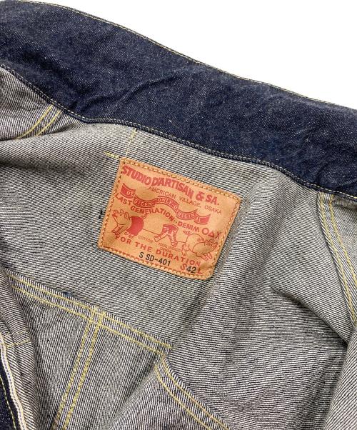 STUDIO D'ARTISAN&SA（ステュディオダルチザンアンドＳＡ）STUDIO D'ARTISAN&SA (ステュディオダルチザンアンドＳＡ) 100番台大戦デニムジャケット インディゴ サイズ:42の古着・服飾アイテム
