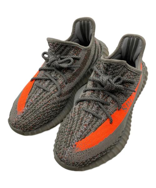adidas（アディダス）adidas (アディダス) YEEZY BOOST 350 V2 Beluga Reflective グレー×オレンジ サイズ:26.5cmの古着・服飾アイテム