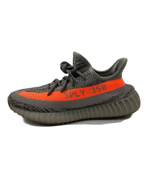 adidas（アディダス）adidas (アディダス) YEEZY BOOST 350 V2 Beluga Reflective グレー×オレンジ サイズ:26.5cmの古着・服飾アイテム