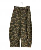 90909090）の古着「OG Logo Painted Denim Pants」｜カーキ
