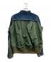 sacai (サカイ) デニム×MA-1ジャケット ブルー×グリーン サイズ:2：50000円
