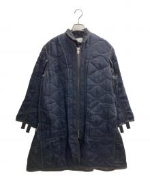 sacai（サカイ）の古着「ハイブリッドキルティングコート」｜ネイビー