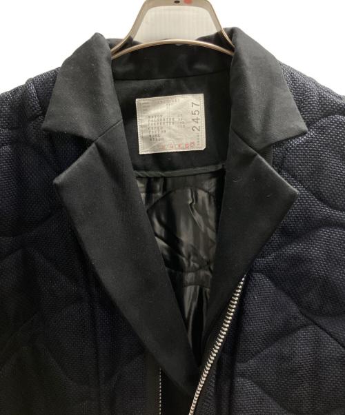 sacai（サカイ）sacai (サカイ) ハイブリッドキルティングコート ネイビー サイズ:2の古着・服飾アイテム