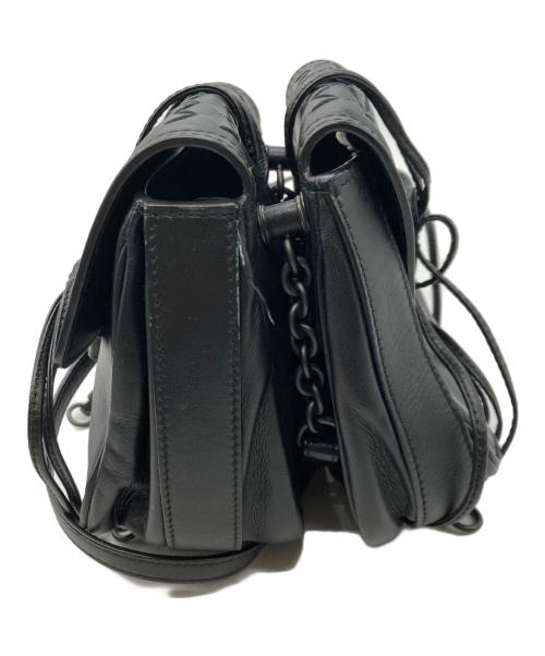 BOTTEGA VENETA（ボッテガベネタ）BOTTEGA VENETA (ボッテガベネタ) イントレチャート ポシェット ブラックの古着・服飾アイテム