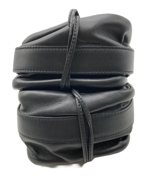 BOTTEGA VENETA（ボッテガベネタ）BOTTEGA VENETA (ボッテガベネタ) イントレチャート ポシェット ブラックの古着・服飾アイテム