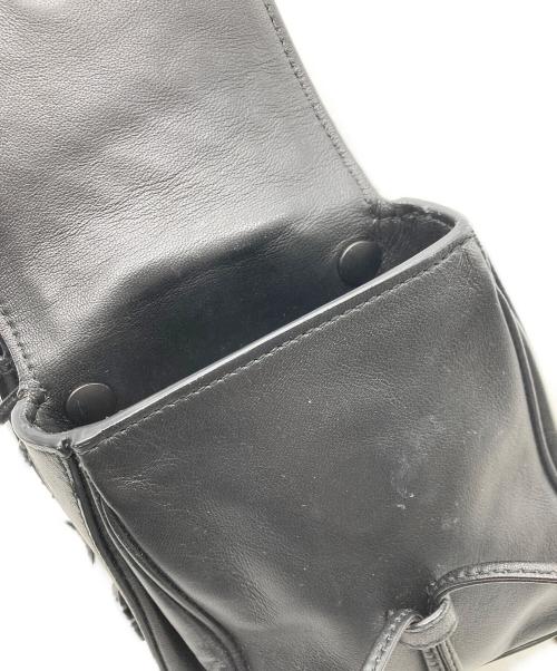 BOTTEGA VENETA（ボッテガベネタ）BOTTEGA VENETA (ボッテガベネタ) イントレチャート ポシェット ブラックの古着・服飾アイテム