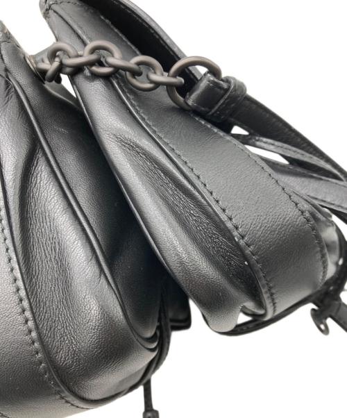 BOTTEGA VENETA（ボッテガベネタ）BOTTEGA VENETA (ボッテガベネタ) イントレチャート ポシェット ブラックの古着・服飾アイテム