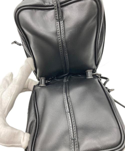 BOTTEGA VENETA（ボッテガベネタ）BOTTEGA VENETA (ボッテガベネタ) イントレチャート ポシェット ブラックの古着・服飾アイテム