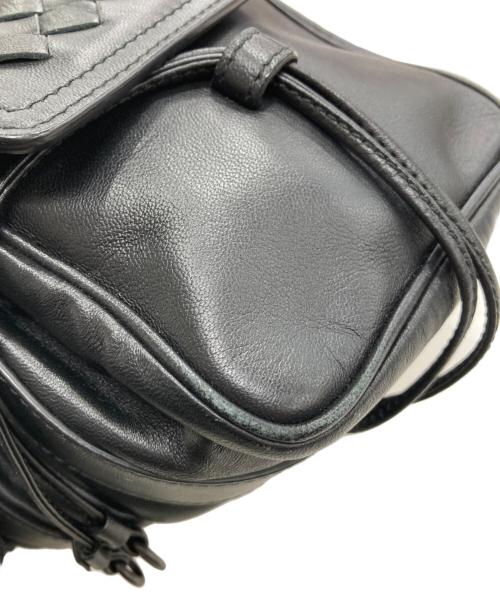 BOTTEGA VENETA（ボッテガベネタ）BOTTEGA VENETA (ボッテガベネタ) イントレチャート ポシェット ブラックの古着・服飾アイテム