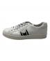 PRADA (プラダ) レザーローカットスニーカー ホワイト サイズ:8 1/2：25000円