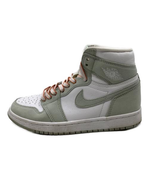 NIKE（ナイキ）NIKE (ナイキ) WMNS AIR JORDAN 1 RETRO HIGH OG グリーン×ホワイト サイズ:23.5cmの古着・服飾アイテム