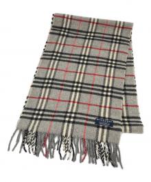 BURBERRY LONDON（バーバリーロンドン）の古着「ノバチェックマフラー」｜グレー